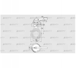 DKR 125Z03H650D (72701500) Дроссельная заслонка Kromschroder