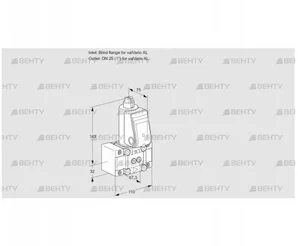 VAS1W0/W25R/NWGL (88025207) Газовый клапан Kromschroder