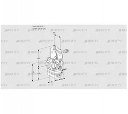 VAG350R/NPAE (88019261) Газовый клапан с регулятором соотношения Kromschroder