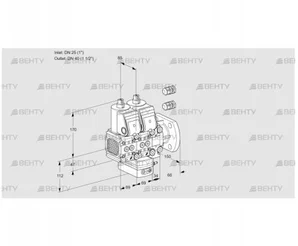 VCH2E25R/40F05FNHEVWR3/PPPP/PPPP (88102509) Клапан с регулятором расхода Kromschroder