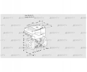 IFC350/50F05-32PPPP/40A2AR10-I (88303363) Регулирующий клапан с сервоприводом Kromschroder