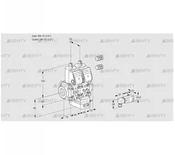 VCG1E15R/15R05NGEWR3/3-MM/-2PP (88106855) Клапан с регулятором соотношения Kromschroder