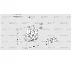 VCS1E20R/20R05NNWR3/-3PP/2-PP (88104844) Сдвоенный газовый клапан Kromschroder