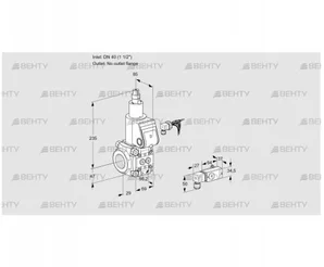 VAS240/-R/LW (88004450) Газовый клапан Kromschroder