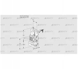 VAV1-/15R/NWBK (88027864) Газовый клапан с регулятором соотношения Kromschroder