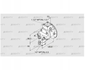 TJ28.0025-A2AHSCPA6D2FSB0 (85401163) Газовая горелка Kromschroder