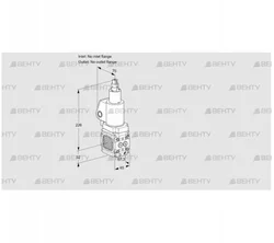 VAS1T-/LQGL (88014750) Газовый клапан Kromschroder