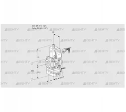 VAG240R/NWAE (88000383) Газовый клапан с регулятором соотношения Kromschroder