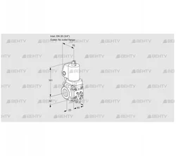 VAS1T20/-N/NKGL (88028552) Газовый клапан Kromschroder