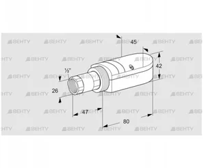 UVS 10D2 (84315205) УФ датчик пламени Kromschroder