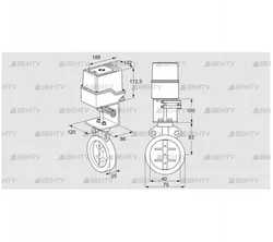 IDR40Z03A100AU/50-30W20E (88302914) Дроссельная заслонка Kromschroder