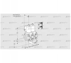 VCG3E50R/50R05NGEWSL8/PPPP/PPPP (88102849) Клапан с регулятором соотношения Kromschroder