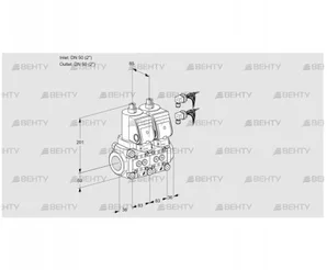 VCS3E50R/50R05NNWGR8/PPPP/PPPP (88105277) Сдвоенный газовый клапан Kromschroder