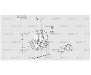 VCS3E50R/50R05NNWR3/-3PP/PPPP (88107314) Сдвоенный газовый клапан Kromschroder