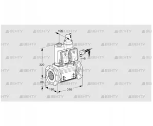 VCS780F05NLWSRB/PPPP/PPPP (88207584) Сдвоенный газовый клапан Kromschroder