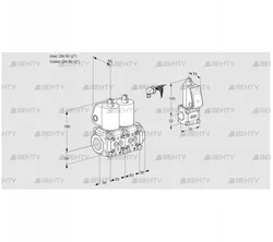 VCS3E50R/50R05NNWL3/PPZS/PPPP (88107855) Сдвоенный газовый клапан Kromschroder