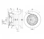 Центробежный вентилятор ebmpapst R2D250RA1001