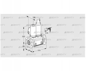 VCS780F05NLKGLB/PPPP/PPPP (88203845) Сдвоенный газовый клапан Kromschroder