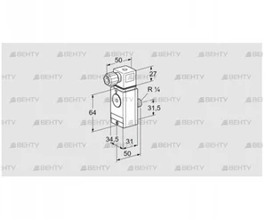 DG 60VC8-6W (84448273) Датчик-реле давления газа Kromschroder