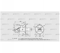 BIOA 65RM-400/285-(71)DB (84199280) Газовая горелка Kromschroder