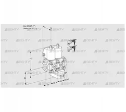 VCG1E25R/25R05NGEWL6/PPPP/PPPP (88104417) Клапан с регулятором соотношения Kromschroder