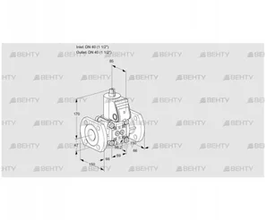 VAS240F/NQ (88034241) Газовый клапан Kromschroder