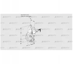 VAS115/-R/NWSR (88010475) Газовый клапан Kromschroder