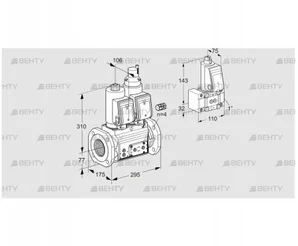 VCS665F05NLQGR3E/PPPP/PPZ- (88207819) Сдвоенный газовый клапан Kromschroder