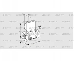 VCS665F05NNWGL3B/MMMM/PPPP (88204483) Сдвоенный газовый клапан Kromschroder