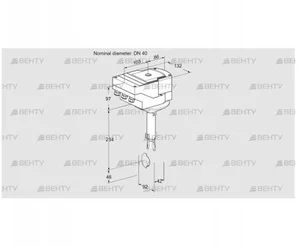 IBH40Z01A/40A2D (88301312) Дроссельная заслонка Kromschroder