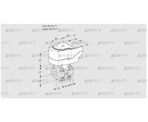 IFC1T25/25N05-20PPPP/40A2A (88300772) Регулирующий клапан с сервоприводом Kromschroder