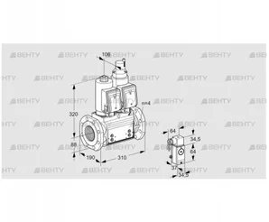 VCS7T80A05NLKGRB/3-P4/PPPP (88203960) Сдвоенный газовый клапан Kromschroder