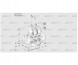 VCV3E50F/50F05NVKWSR3/MMMM/PPPP (88103213) Клапан с регулятором соотношения Kromschroder