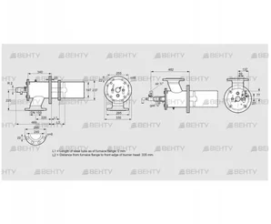 ZIC 200RBL-0/335-(25)D (84277523) Газовая горелка Kromschroder