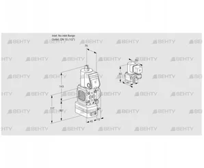 VAD1-/15R/NW-50B (88032706) Газовый клапан с регулятором давления Kromschroder