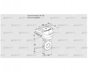 IBAF100/65Z05/20-30W3TR10 (88303162) Дроссельная заслонка Kromschroder