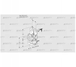 VAG120R/NWAE (88012259) Газовый клапан с регулятором соотношения Kromschroder