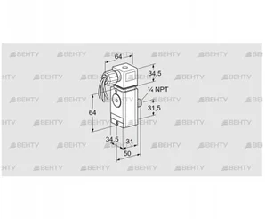 DG 300VCT8-6W (84448990) Датчик-реле давления газа Kromschroder