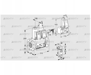 VCS780F05NLWRE/P2PP/PPZ- (88204620) Сдвоенный газовый клапан Kromschroder