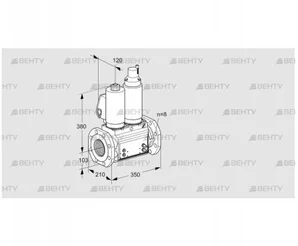 VCS8T100A05NLWSLB/PPMM/PPMM (88204025) Сдвоенный газовый клапан Kromschroder