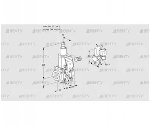 VAS120R/LW (88012228) Газовый клапан Kromschroder