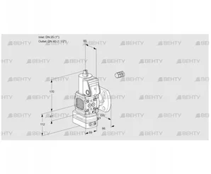 VAD2E25R/40F05FD-100WR/PP/PP (88102113) Газовый клапан с регулятором давления Kromschroder