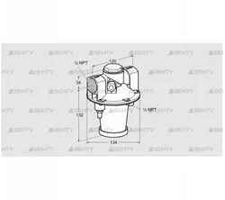 GIK 15TN02-5 (03155176) Регулятор соотношения газ/воздух Kromschroder