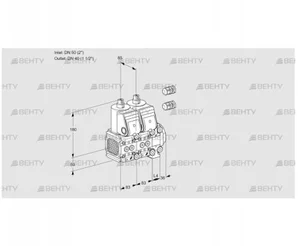 VCS3E50R/40R05FNNVWR3/PPPP/PPPP (88106066) Сдвоенный газовый клапан Kromschroder