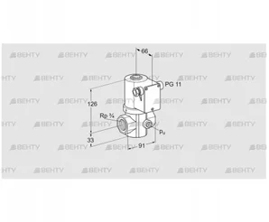 VG 20R02NK31D (85206060) Запорный газовый клапан Kromschroder