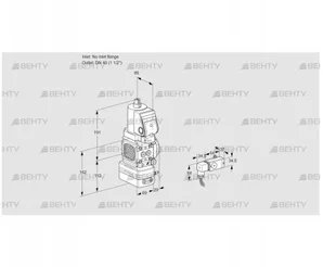 VAG2T-/40N/NQSRAA (88033798) Газовый клапан с регулятором соотношения Kromschroder