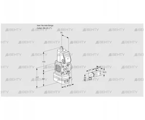 VAD1-/25R/NW-50A (88034084) Газовый клапан с регулятором давления Kromschroder