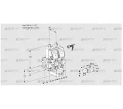 VCV2E40R/40R05NVKWR/PPPP/2-PP (88104233) Клапан с регулятором соотношения Kromschroder