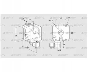 DG 50SG-6K2 (84447242) Датчик-реле давления газа Kromschroder