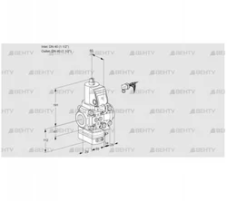 VAG2E40R/40R05GEVWSR/PP/PP (88106669) Газовый клапан с регулятором соотношения Kromschroder